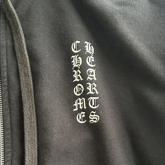 Chrome Hearts Black Zip-Up Hoodie - Picture 2 of 6